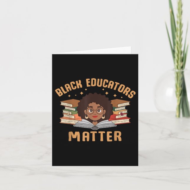 Black Educators African History Teacher Kort (Framsida)