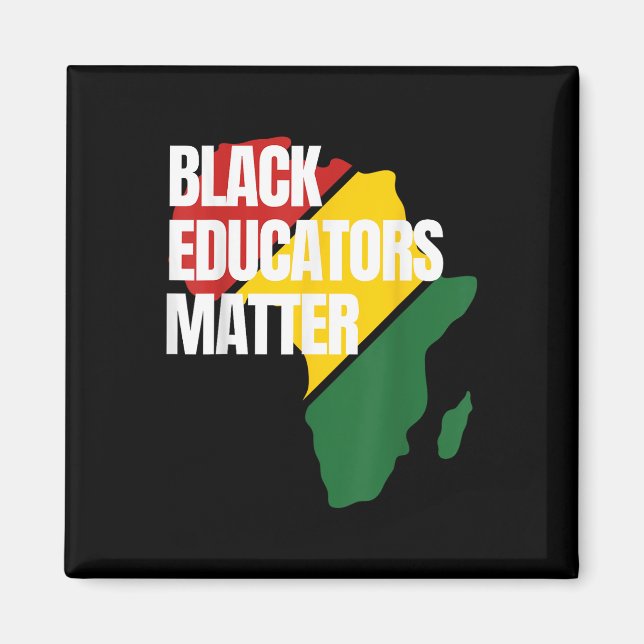Black Educators Black History Teacher African Kart Magnet (Framsidan)
