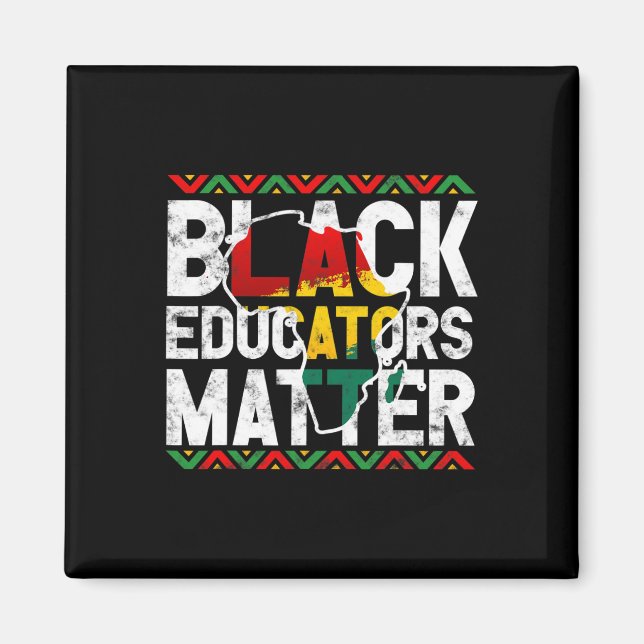 Black Educators Problem Design Black History Month Magnet (Framsidan)
