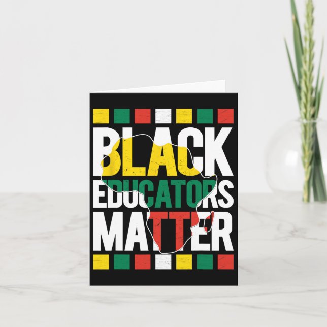 Black Educators Problem History Månad, Pride Kort (Framsida)