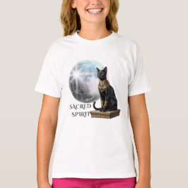 Black Egyptian Cat Secret Spirit Sticker T Shirt