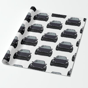 Black Electric Fordon SUV-bil Presentpapper