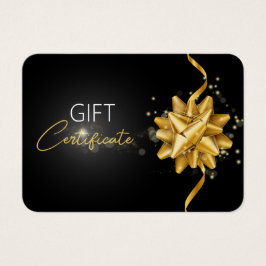 Black Elegant-gåva av Guld Bow Classy Luminy Visitkort