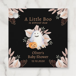 Black Elegant Little Boo Boho Ghost Baby Shower Gåvor Etiketter