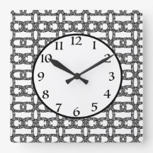 Black Elegant Modern Geometric White Mönster