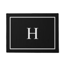 Black Elegant Modern Monogram