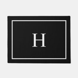 Black Elegant Modern Monogram