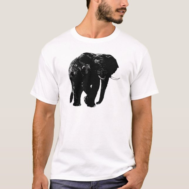 Black Elephant Silhouette Tee (Framsida)