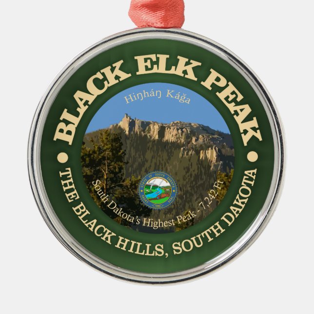 Black Elk Peak Julgransprydnad Metall (Framsidan)