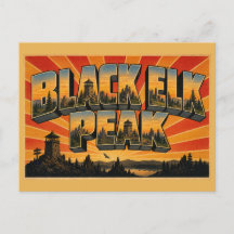 Black Elk Peak SD Granitspiror Skogs Konst