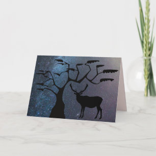 Black Elk Silhouette-hälsningskort Kort