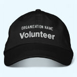 Black Embroied Volunteer Hat Baseball Cap<br><div class="desc">Anpassa enkelt den här alternativa, svarta, frivilliga hatten med egen anpassningsbar. Du kan också anpassa den med logotypen eller med andra bilder. Den här chiningshatten är 100% bomull för stil. "Flexfit Wool Cap" stil har alternativ för att lägga till broderiet på sidorna och baksidan. Justerbar oisex stil för manar eller...</div>