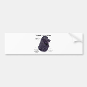 Black English Cocker Spain History Bildekal