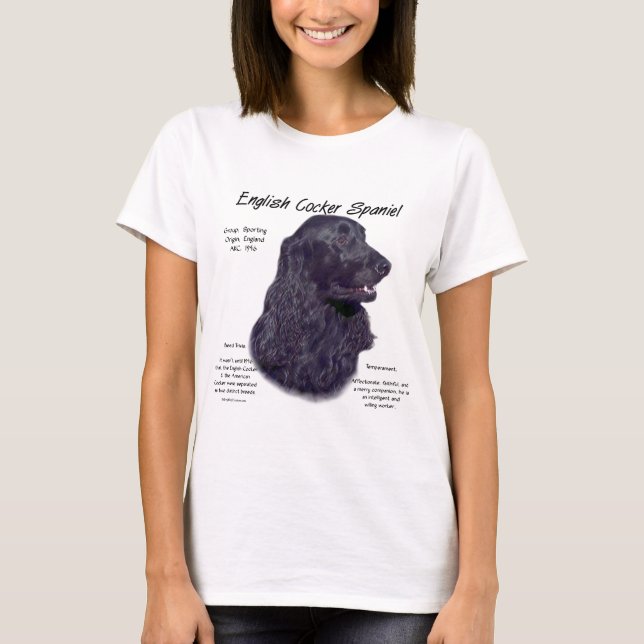 Black English Cocker Spain History Tröja (Framsida)