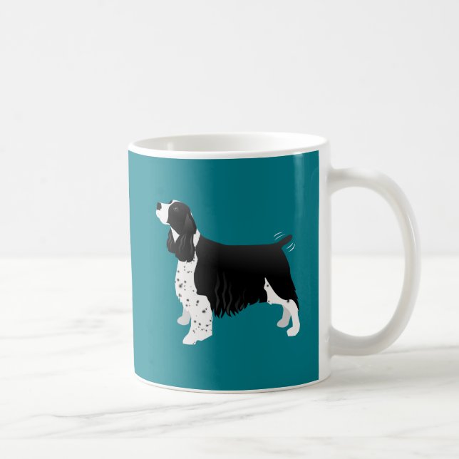 Black English Springer Spain Basic Breed Kaffemugg (Höger)