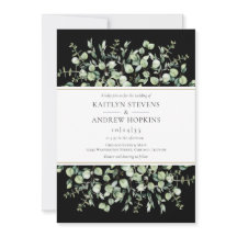 Black Eucalyptus Wedding