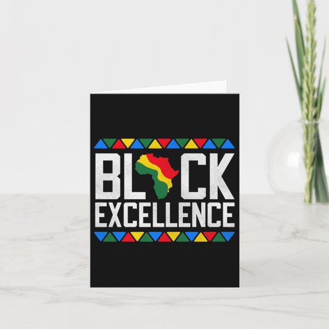 Black Excellence African Karta Graphic Premium Kort (Framsida)