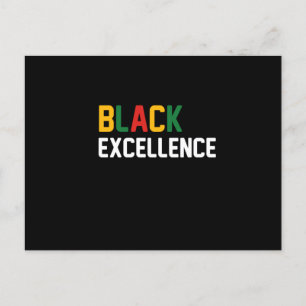 Black Excellence Black Proud Meddelande Vykort