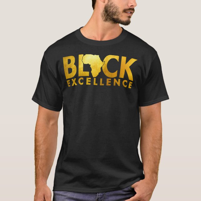 Black Excellence Melanin African Black History Bla T Shirt (Framsida)