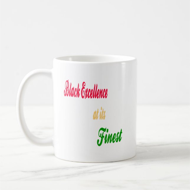 Black Excellence på sin finaste kaffe Mugg (Vänster)