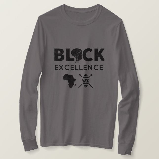 Black Excellence T-Shirt (Design framsida)