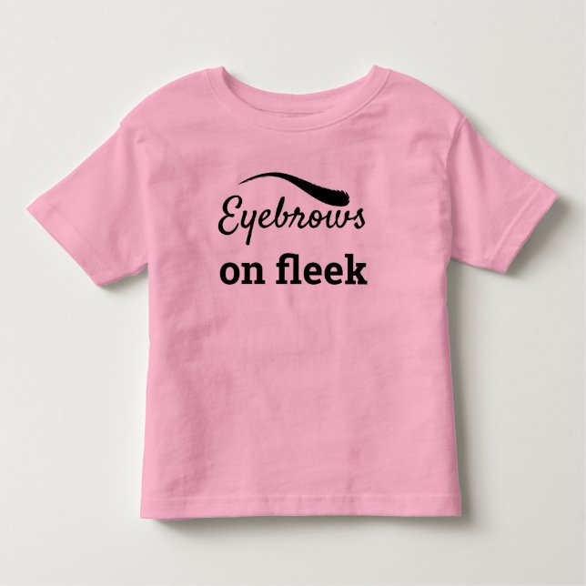 Black Eyebrows on Fleek Trendig Flawless Stil, ZFJ T Shirt (Framsida)