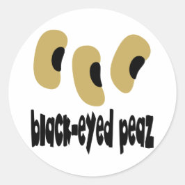 Black-Eyed Peaz Runt Klistermärke