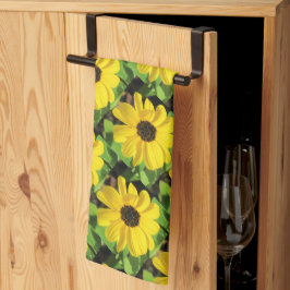 Black Eyed Susan Blommigt Kitchen Towel Kökshandduk
