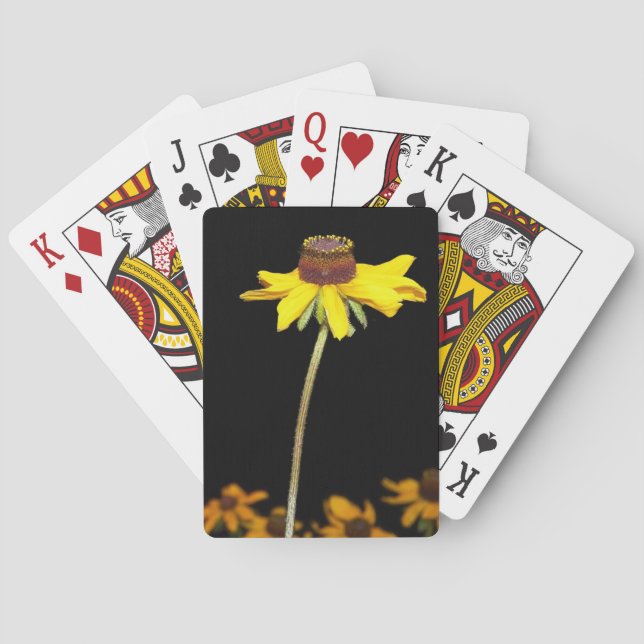 Black Eyed Susan Cykelspelkort Spel Kort (Baksidan)