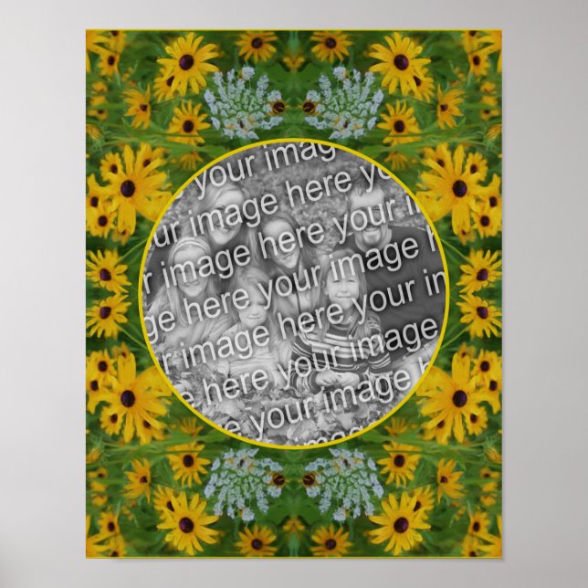 Black Eyed Susan Daisy Art Skapar ditt eget foto Poster (Framsidan)