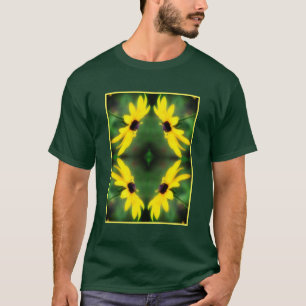 Black Eyed Susan Daisy Flower Abstrakt T Shirt