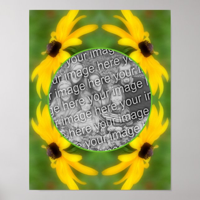 Black Eyed Susan Daisy Skapar ditt eget foto Poster (Framsidan)