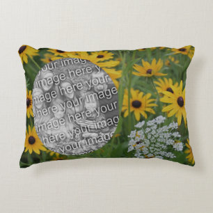 Black Eyed Susan Fält Ram lägg till ditt foto Prydnadskudde
