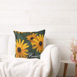 Black Eyed Susan Flower Dekorativ kudde