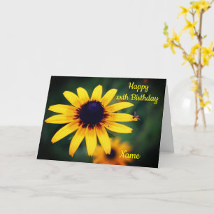 Black Eyed Susan Flower Personlig Birthday Kort