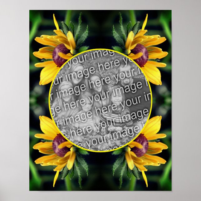 Black Eyed Susan Flower Skapar ditt eget foto Poster (Framsidan)