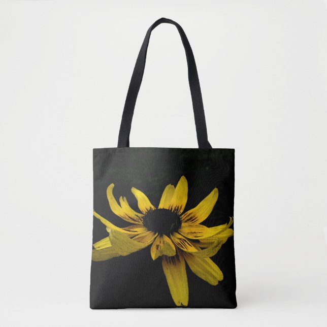 Black Eyed Susan Flower Tote Bag Tygkasse (Framsida)