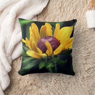 Black Eyed Susan Flower Unfoliding Kudde