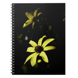Black-Eyed Susan Flowered Notebook Journal Anteckningsbok Med Spiral