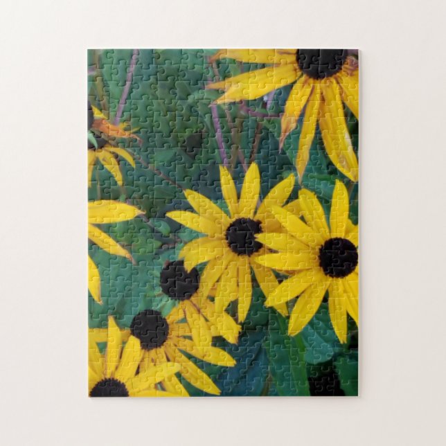 Black Eyed Susan Flowers Autumn Pussel (Vertikal)