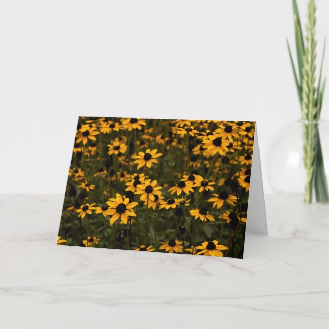 Black Eyed Susan Flowers Card Kort (Framsida)