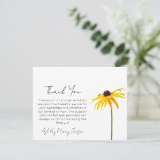 Black Eyed Susan | Kondoleansk tackkort Tack Kort
