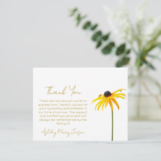 Black Eyed Susan | Kondoleansk tackkort Tack Kort