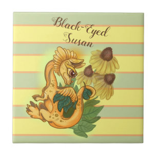 Black-Eyed Susan~lil drakträdgård Kakelplatta