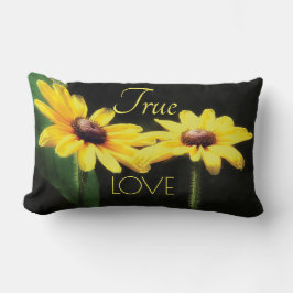 Black Eyed Susan Photograph Äkta kärlek Lumbarkudde