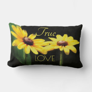 Black Eyed Susan Photograph Äkta kärlek Lumbarkudde