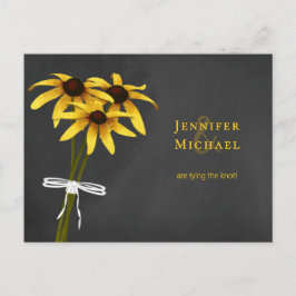 Black Eyed Susan sparar datumet som gifter sig Meddelande Vykort