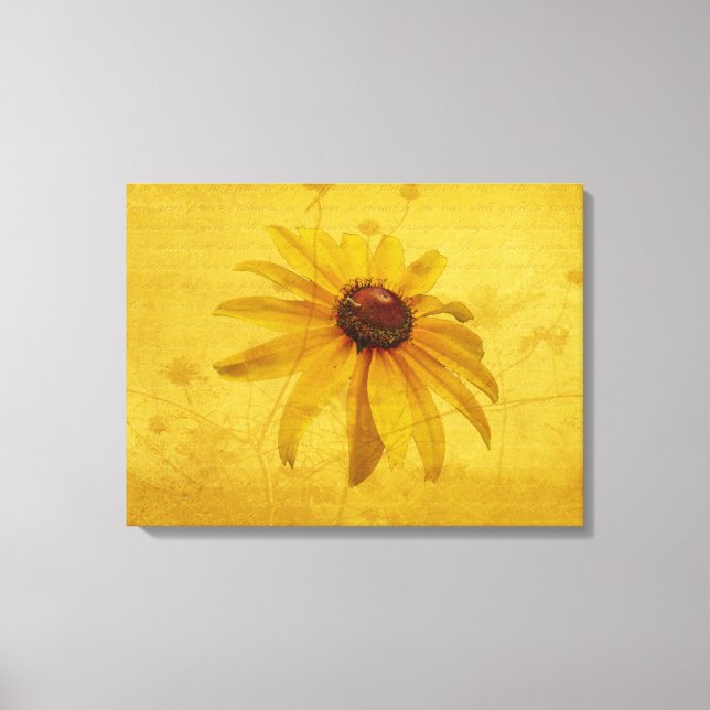 Black-Eyed Susan Wildblomma Canvastryck (Framsida)