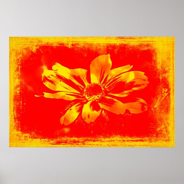 Black-Eyed Susan Wildblomma - Digital Art Poster (Framsidan)