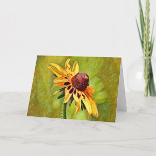 Black Eyed Susan Wildbloms Art Note Card Kort